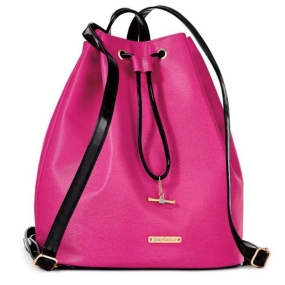 Juicy Couture Pink Drawstring Backpack